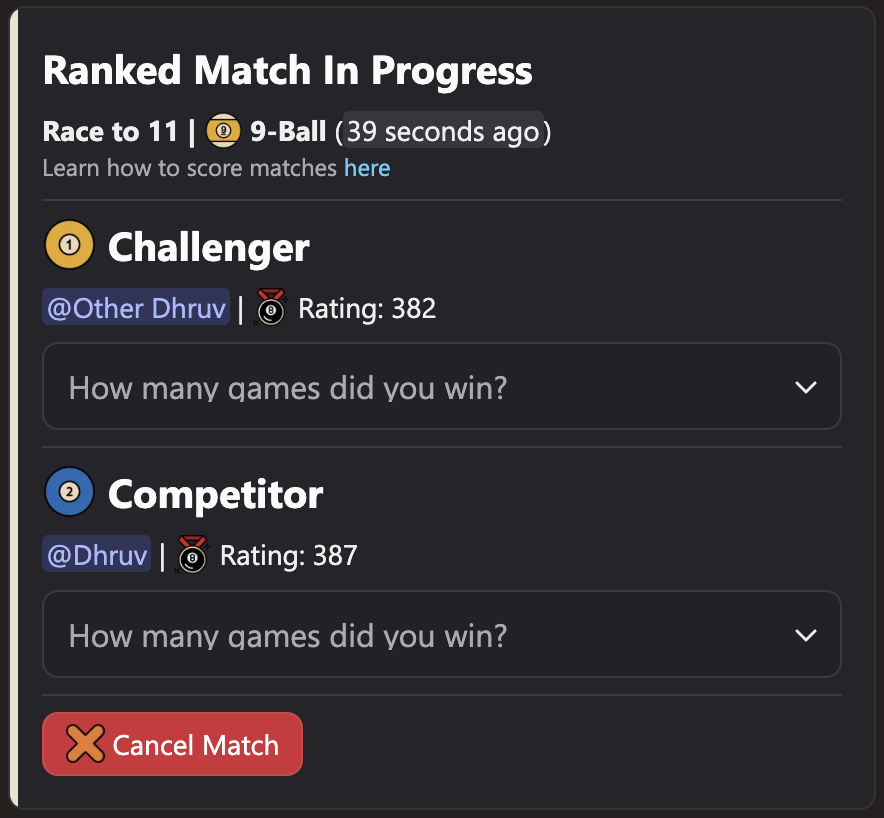 New Scoring UI